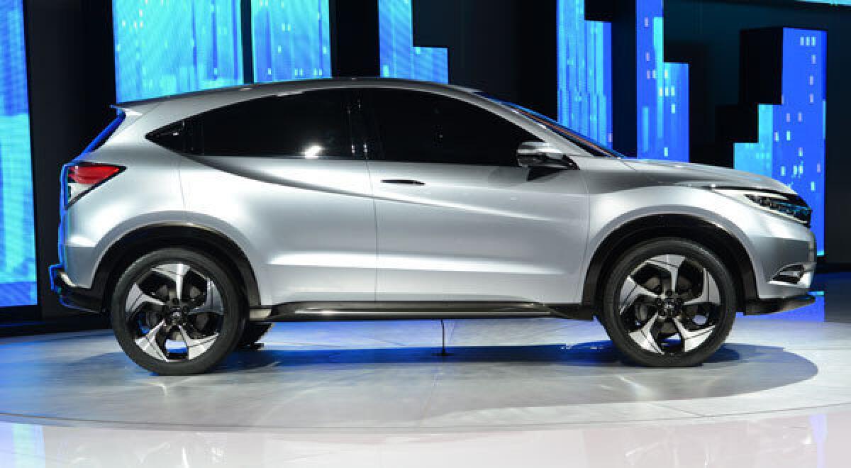 The Honda Urban SUV concept car is introduced at the 2013 North American International Auto Show in Detroit, Michigan.