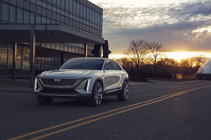 Cadillac Lyriq Suv Due In 22 Will Have 300 Mile Range Los Angeles Times