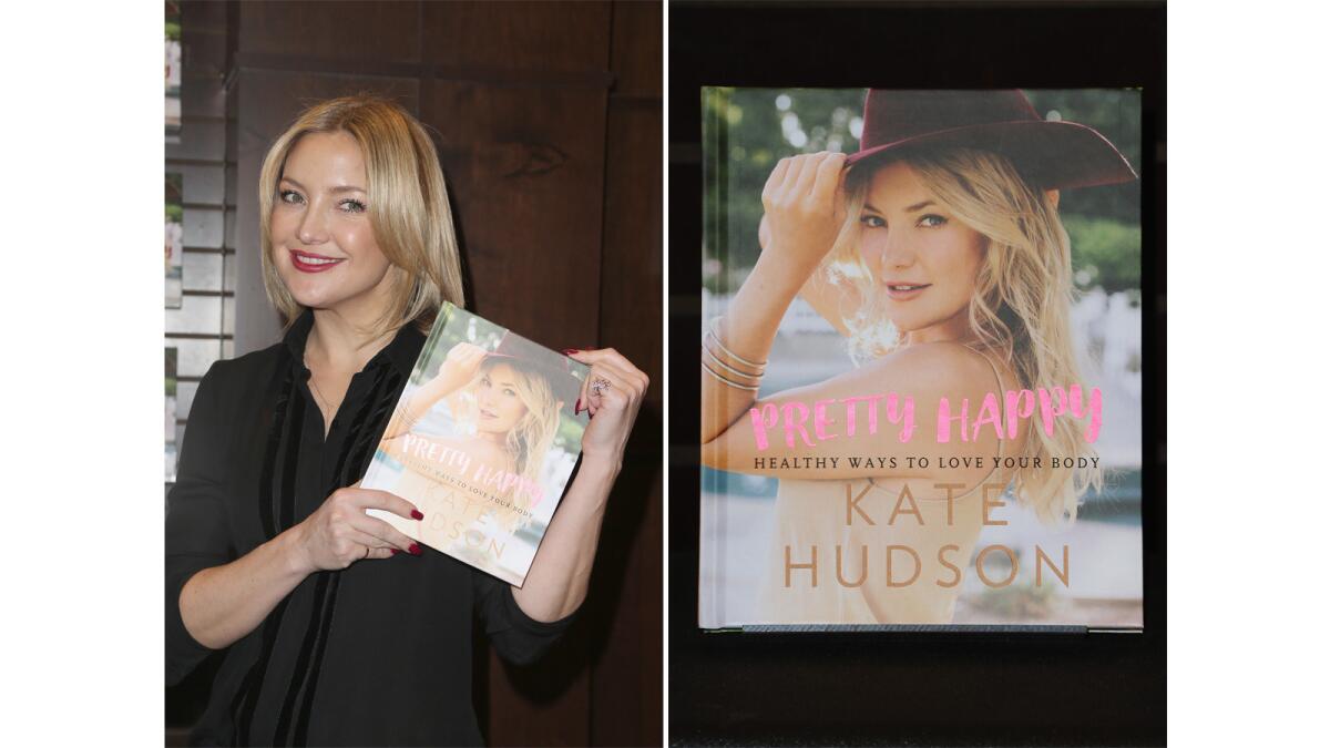 Actress Kate Hudson, seen at a book signing for "Pretty Happy: Healthy Ways To Love Your Body" in Los Angeles on Feb. 22, tries to meditate for 20 minutes twice a day.
