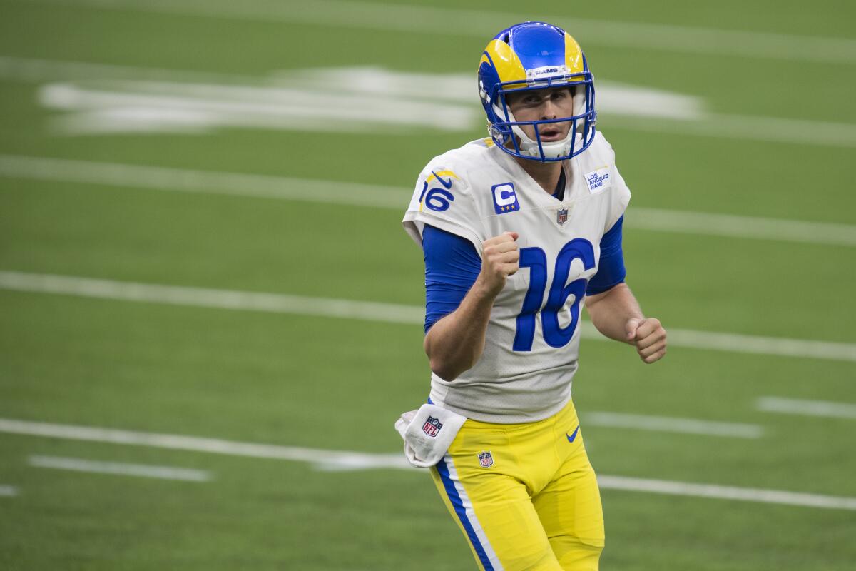 Rams quarterback Jared Goff  