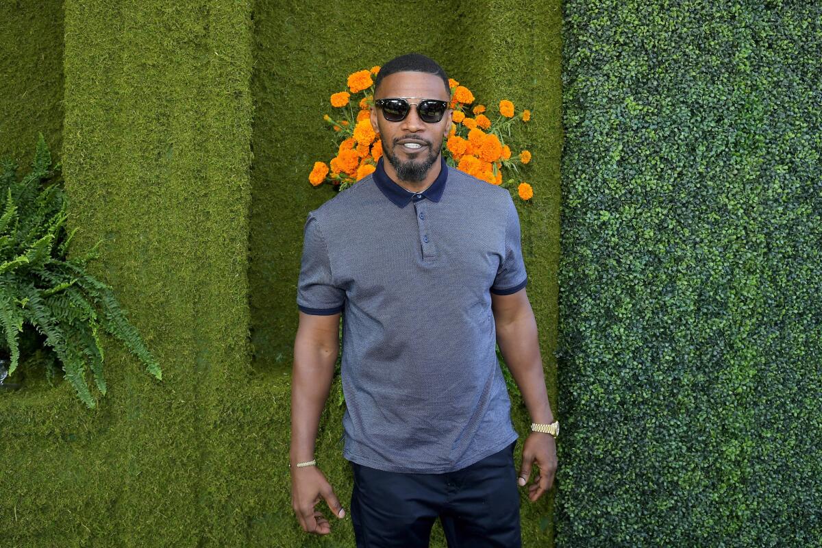 Jamie Foxx at the eighth annual Veuve Clicquot Polo Classic.