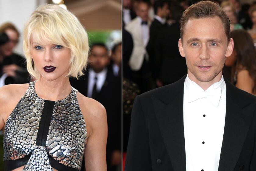 Taylor Swift and Tom Hiddleston at the Met Gala in May 2016. The pair were recently revealed to be dating.