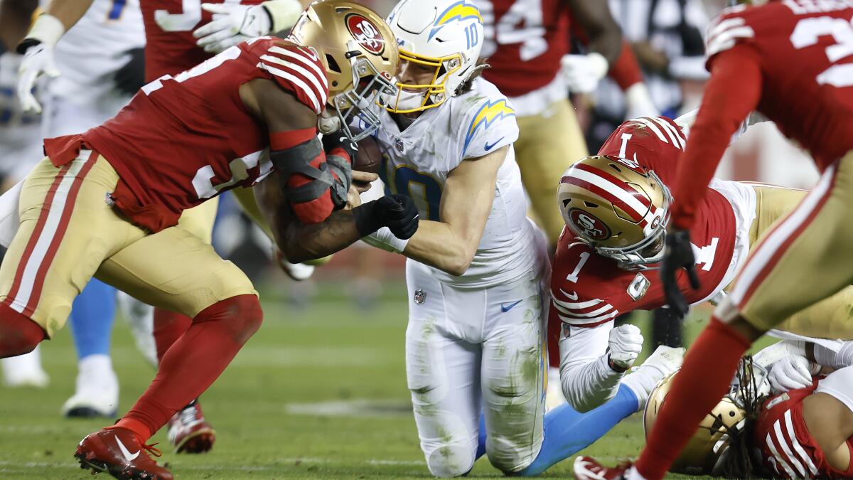 49ers-Chargers score: Notes from loss to Chargers