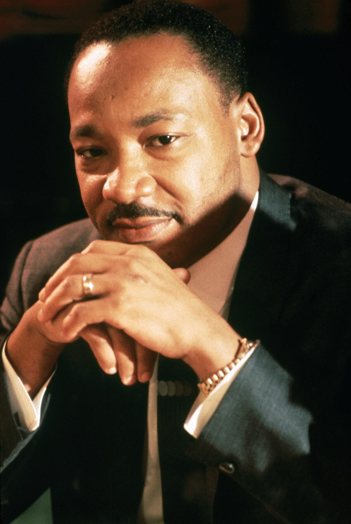 Martin Luther King Jr. poses for a portrait circa 1967.