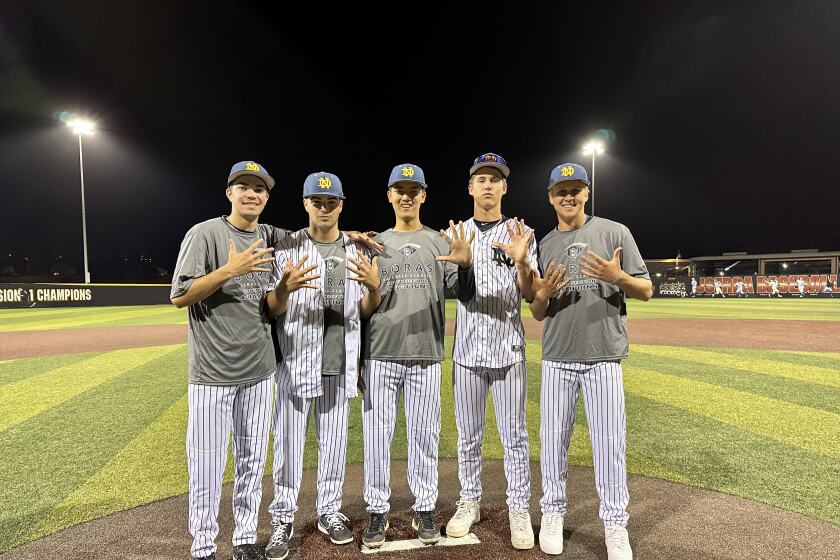 The Sherman Oaks Notre Dame pitchers that have led the No. 1 Knights to a 20-2 record: 