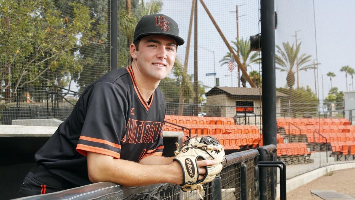Josh Hahn led Huntington Beach High to its fourth Sunset League championship in five years in 2018.