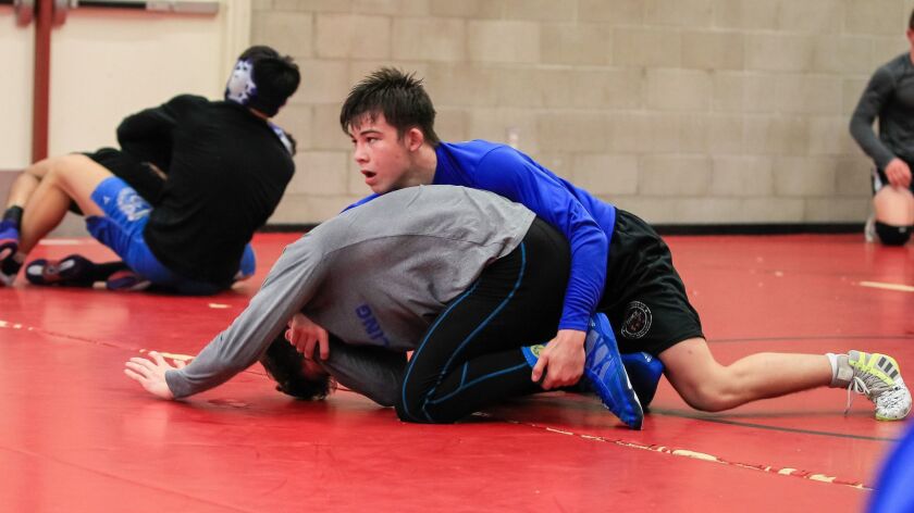 Rancho Bernardo junior Jaden Abas is 26-1 this season and is ranked No. 1 in the state at 138 pounds.