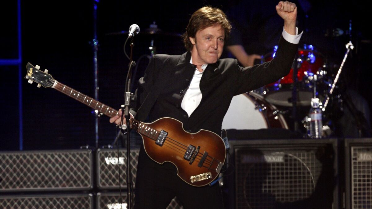 Paul McCartney at the 2009 edition of Coachella.
