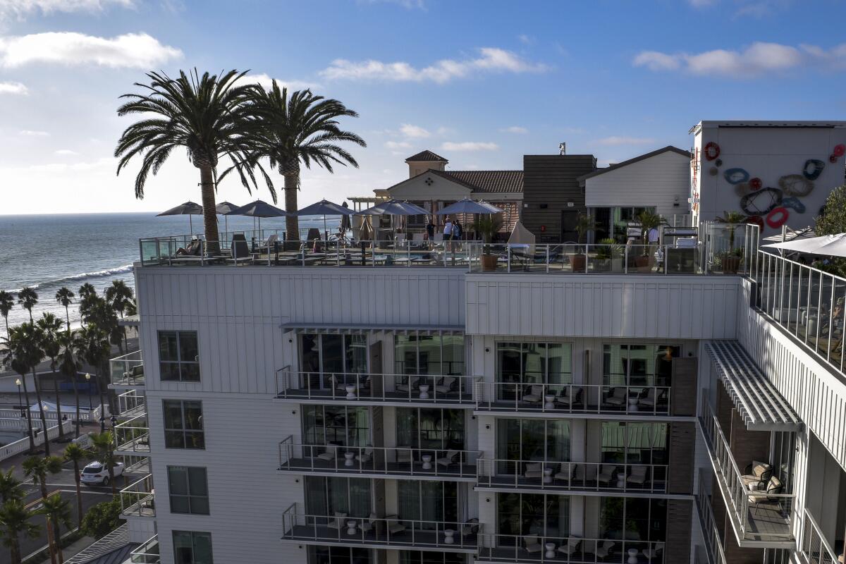 The Rooftop Bar at the Mission Pacific Hotel