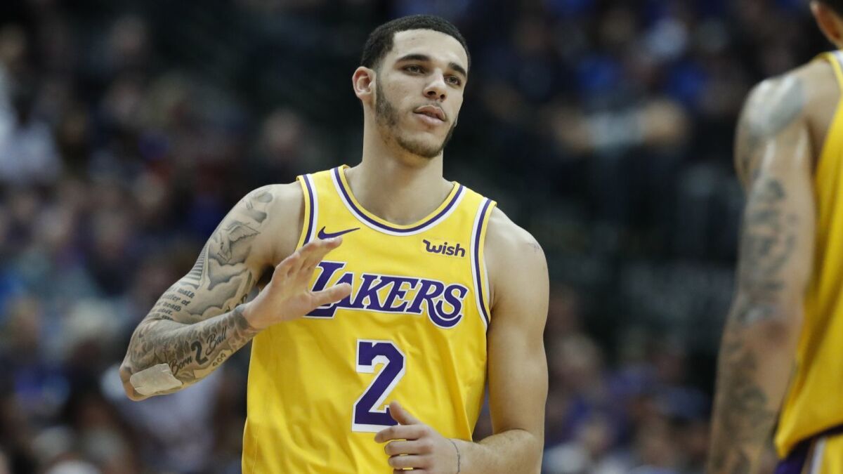 Lakers guard Lonzo Ball is suing Big Baller Brand co-founder Alan Foster.