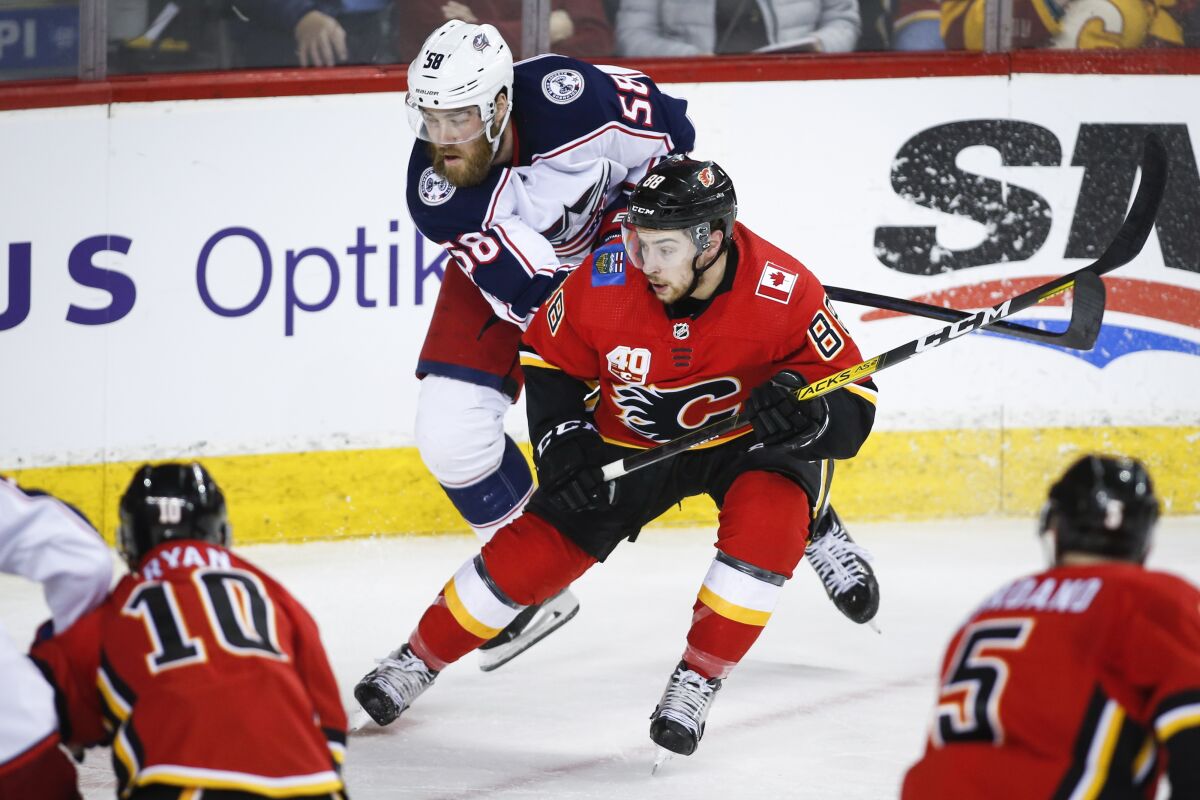 Andrew Mangiapane Game Preview: Flames vs. Blue Jackets