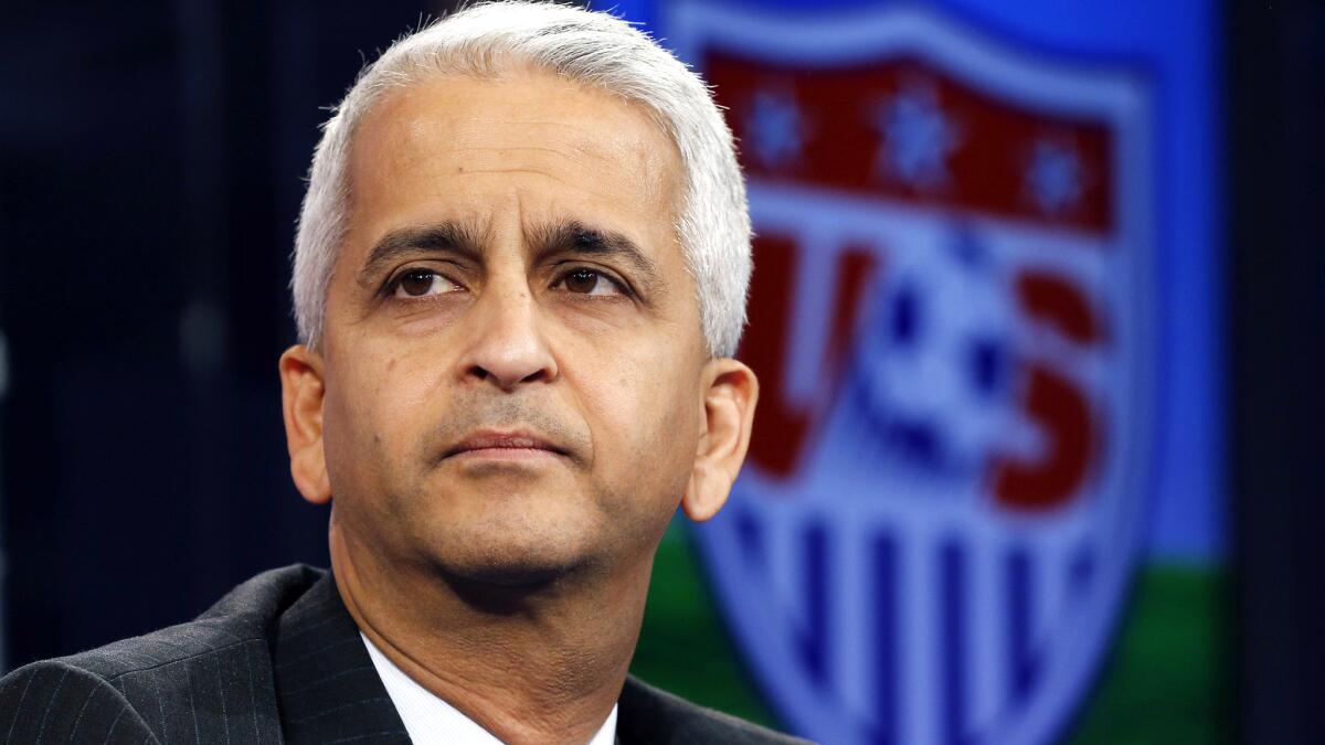 Sunil Gulati, president of the U.S. Soccer Federation.