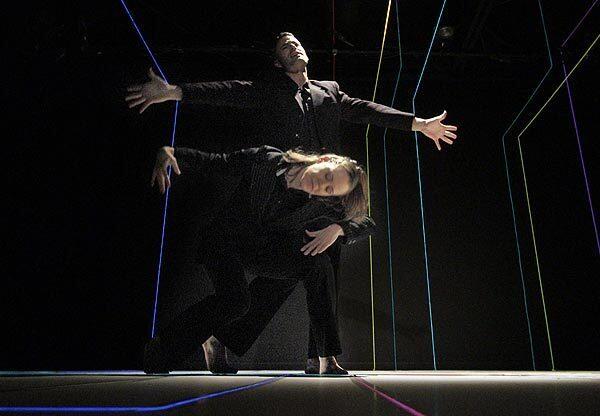 Dancers Liz Casebolt and Joel Smith gossip about their chosen profession in "O(h)," their dance-theater piece at Actors Company Theatre in West Hollywood.