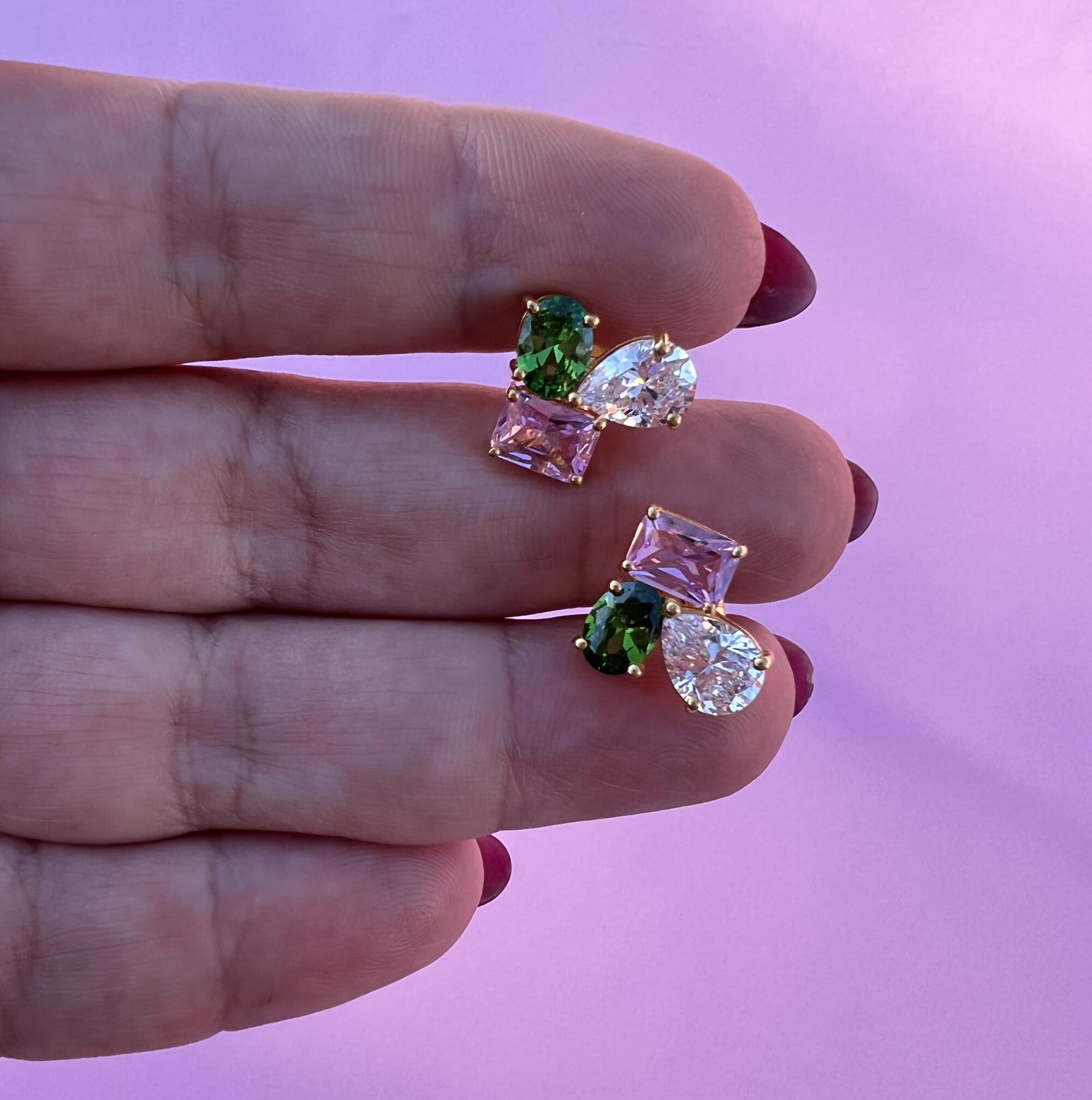 Pink & green Earminders.