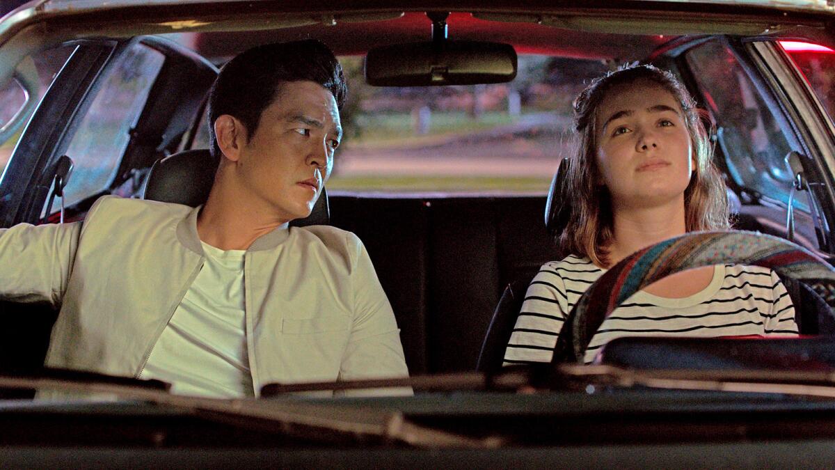 John Cho and Haley Lu Richardson in Justin Chang's choice for best feature debut, "Columbus."