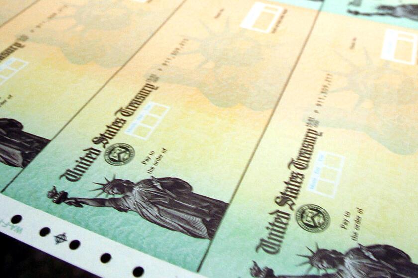 Social Security checks are processed at the U.S. Treasury's Financial Management services facility in Philadelphia.