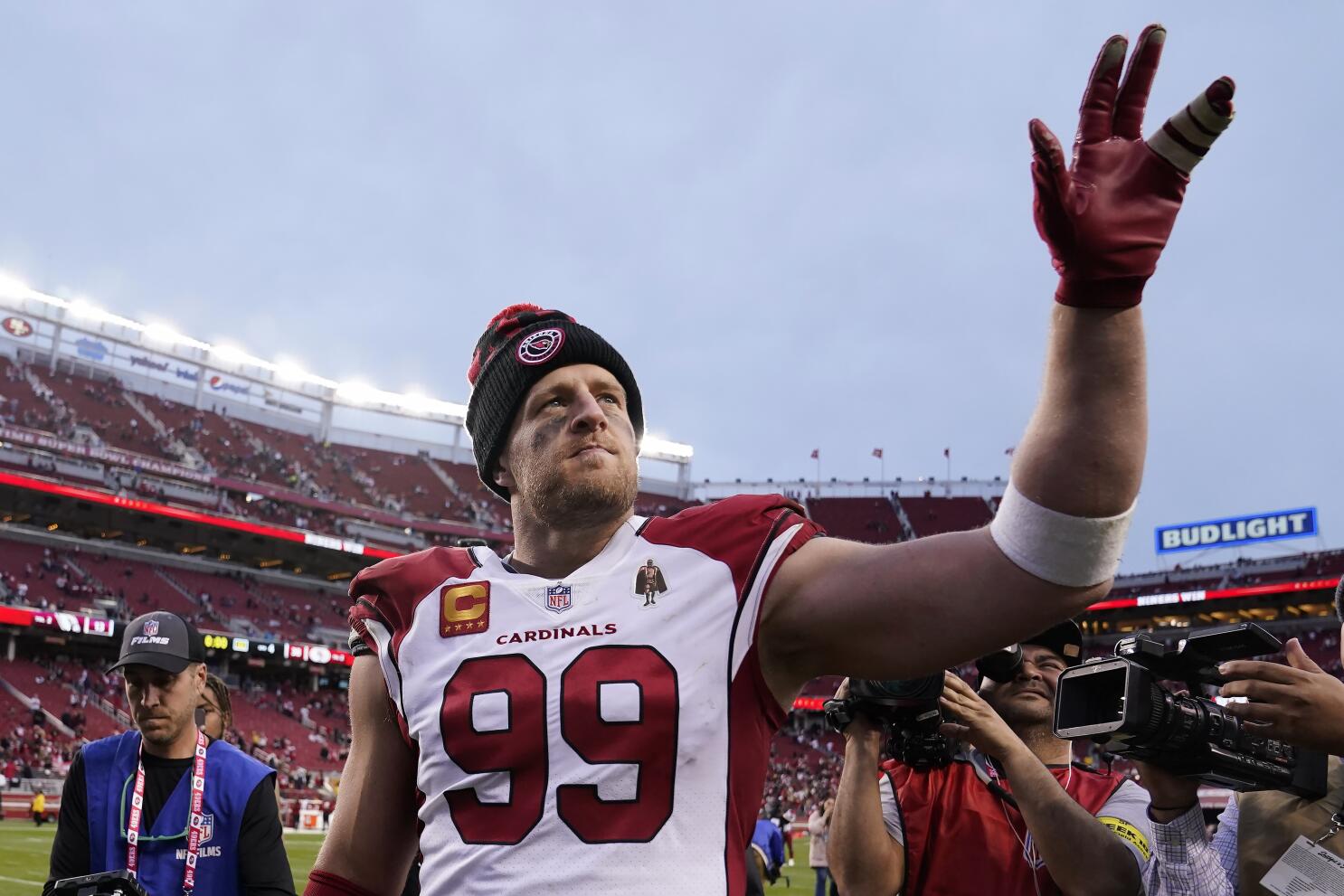 J.J. Watt bids farewell to NFL with emotional 2-sack game - The