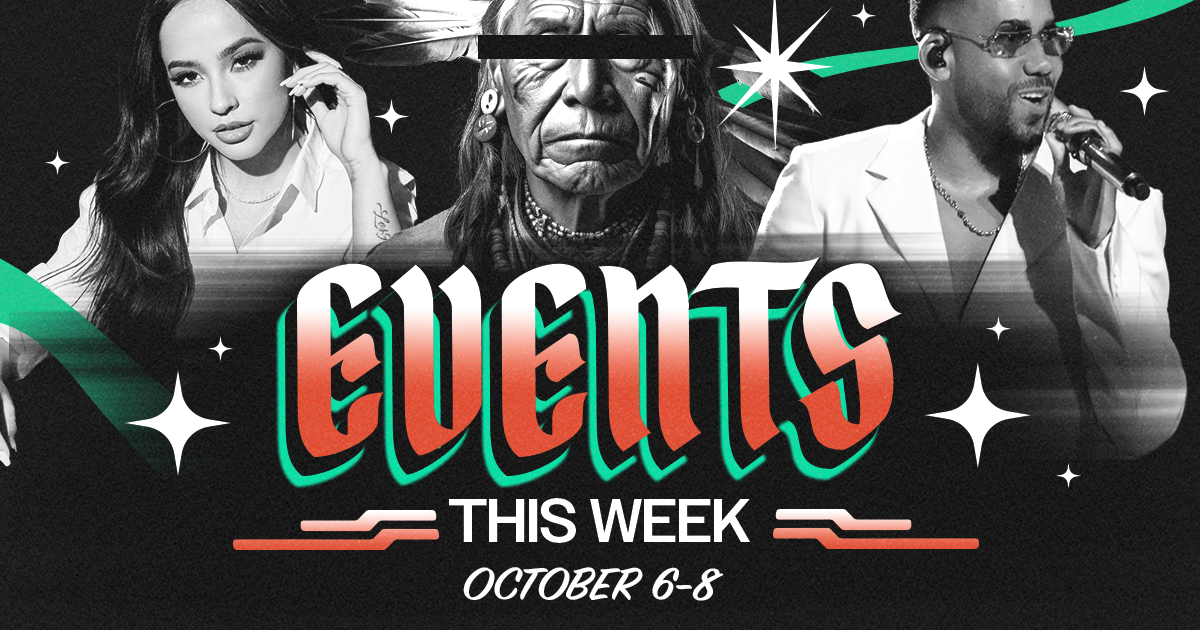 De Los周末指南：现场观看Becky G和Romeo Santos，庆祝土著人民日