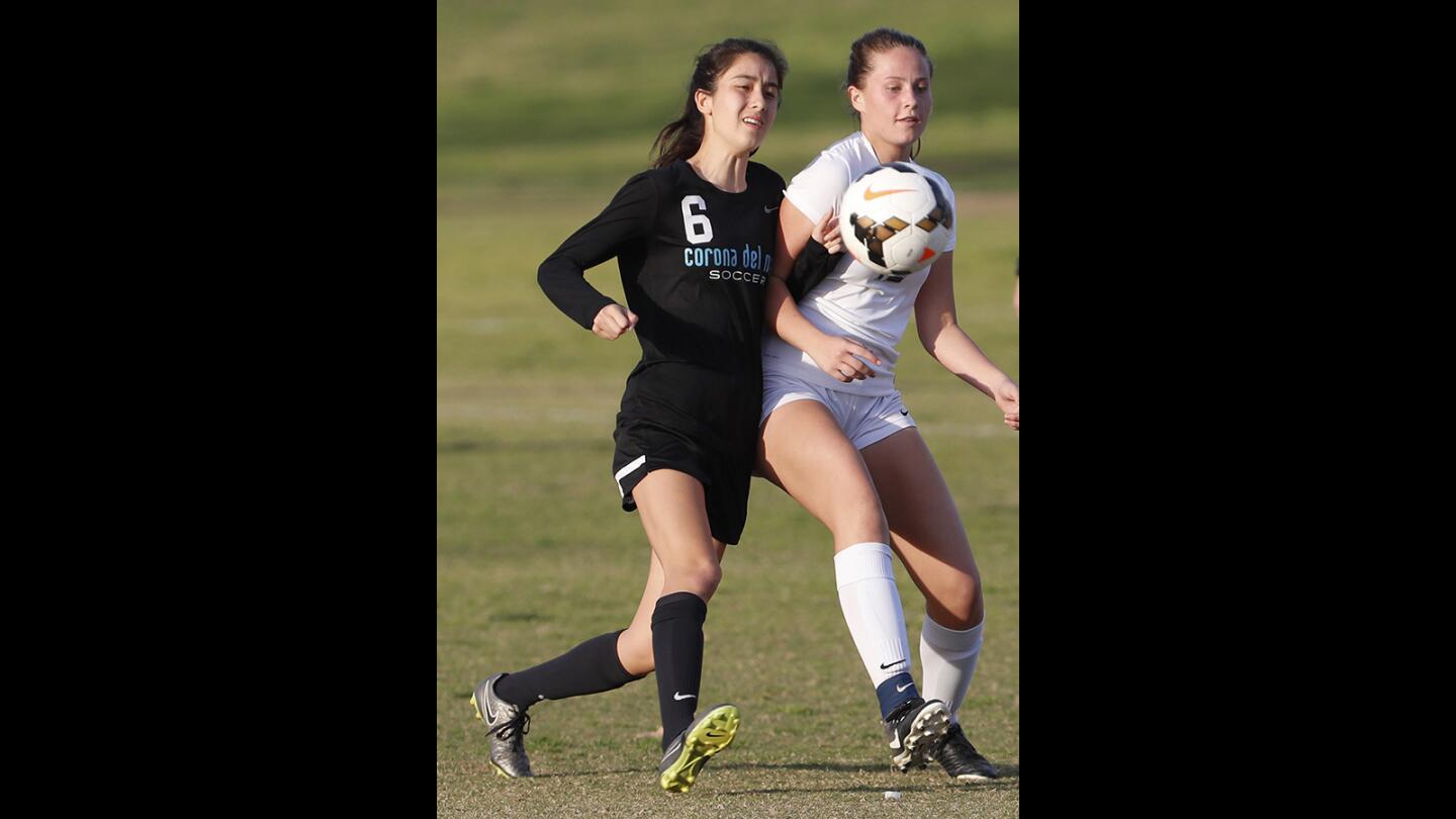 Corona del Mar vs. Northwood girls' soccer game