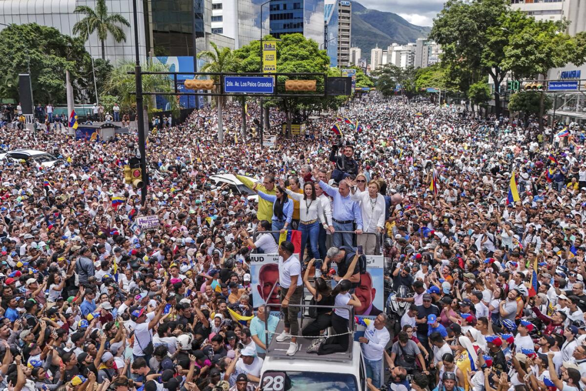 La líder opositora María Corina Machado 