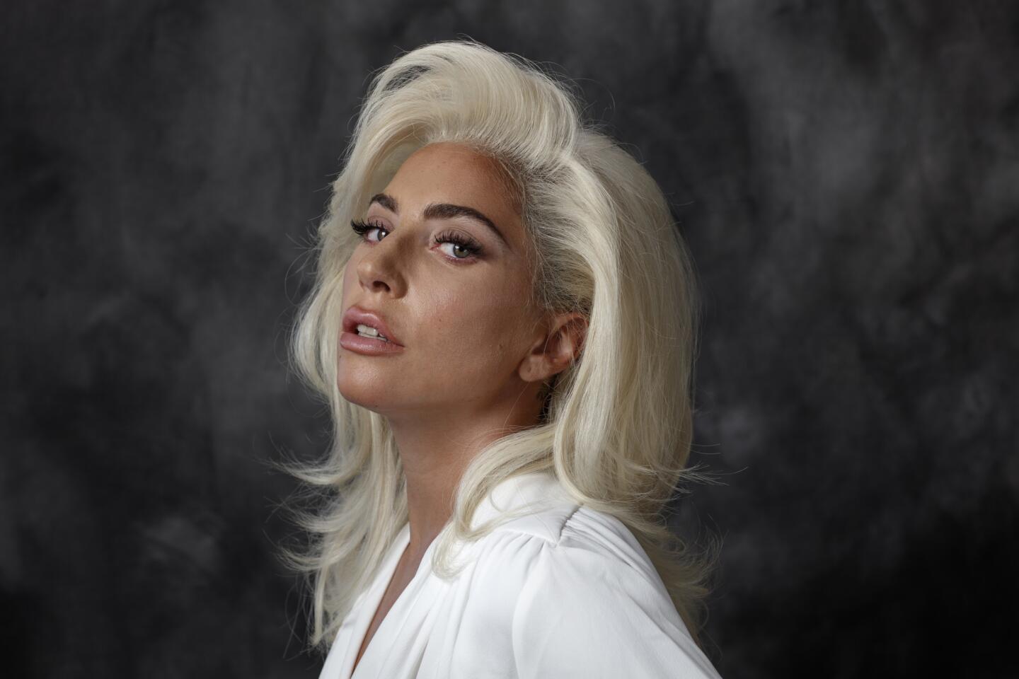 Pop star and Golden Globe-winning actress Lady Gaga is photographed in advance of her new film, "A Star Is Born."