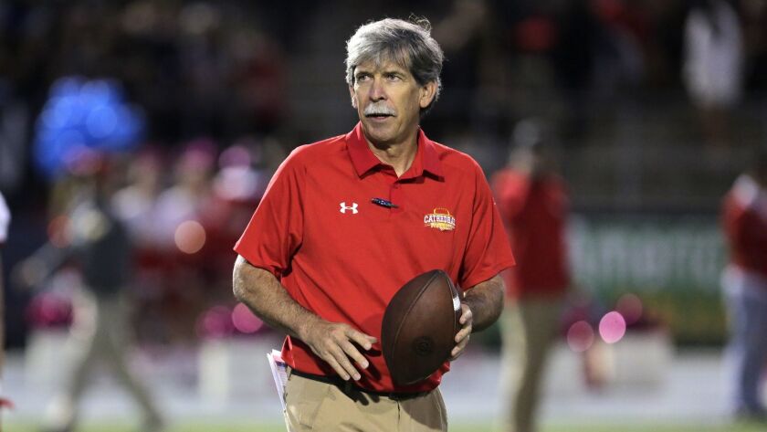 Dons coach Sean Doyle has guided Cathedral Catholic to Open Division football titles in 2016 and 2018.<QL> Despite losing significant players to graduation, the Dons are one man’s pick to win another crown in 2020.