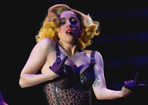 Lady Gaga goes for shock value... (yawn)