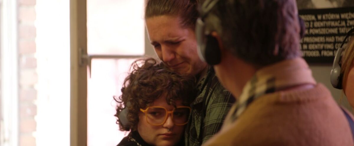 Olive Benito i Romeo Boccarella w Muzeum Pamięci Auschwitz-Birkenau w Polsce.