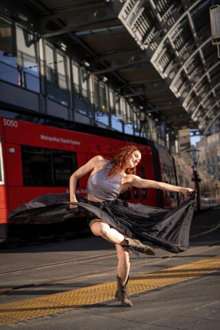 A San Diego Dance Theater company member.