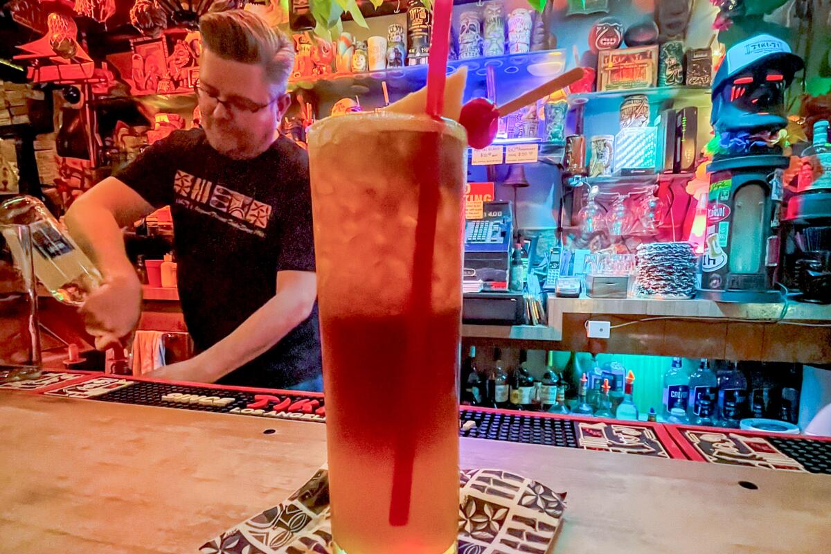 Tiki-Ti, a tropical bar on W. Sunset Boulevard, has been in business since 1961.