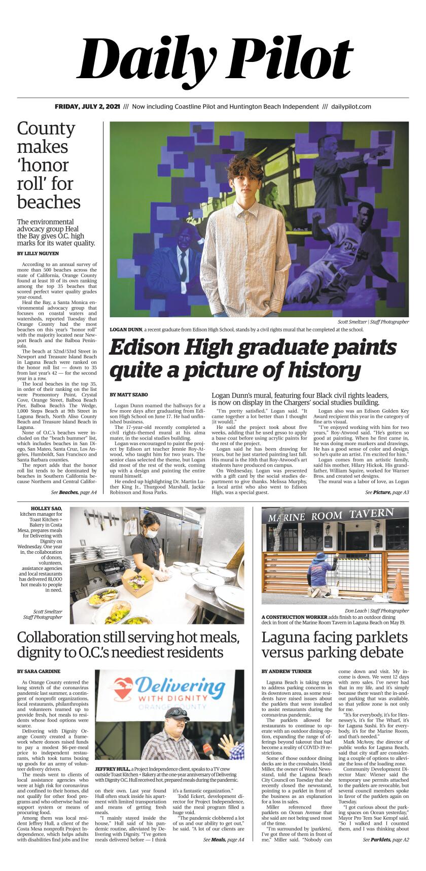 Daily Pilot E Newspaper Friday July 2 21 Los Angeles Times