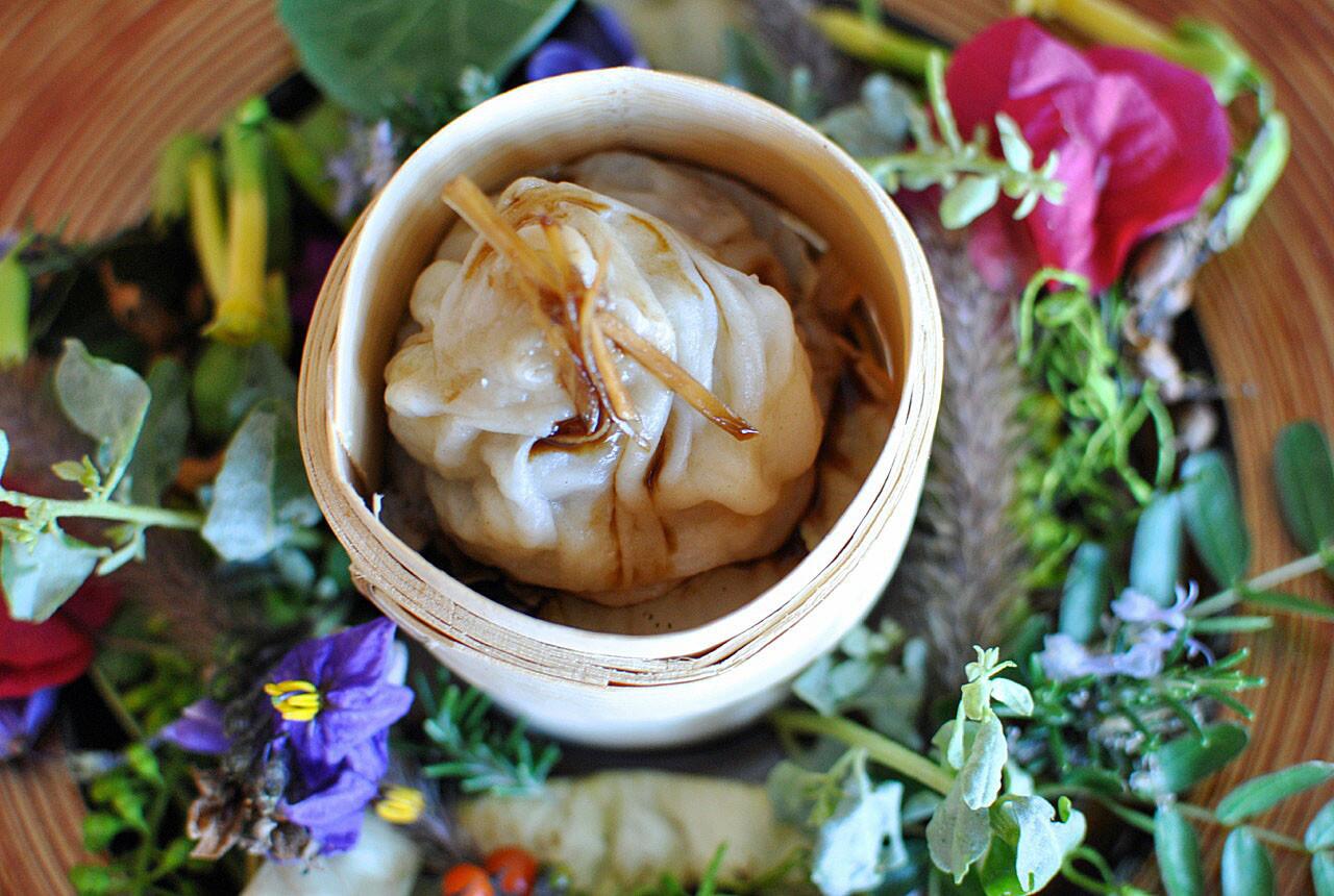 Smoked snout-to-tail Berkshire pork soup dumpling