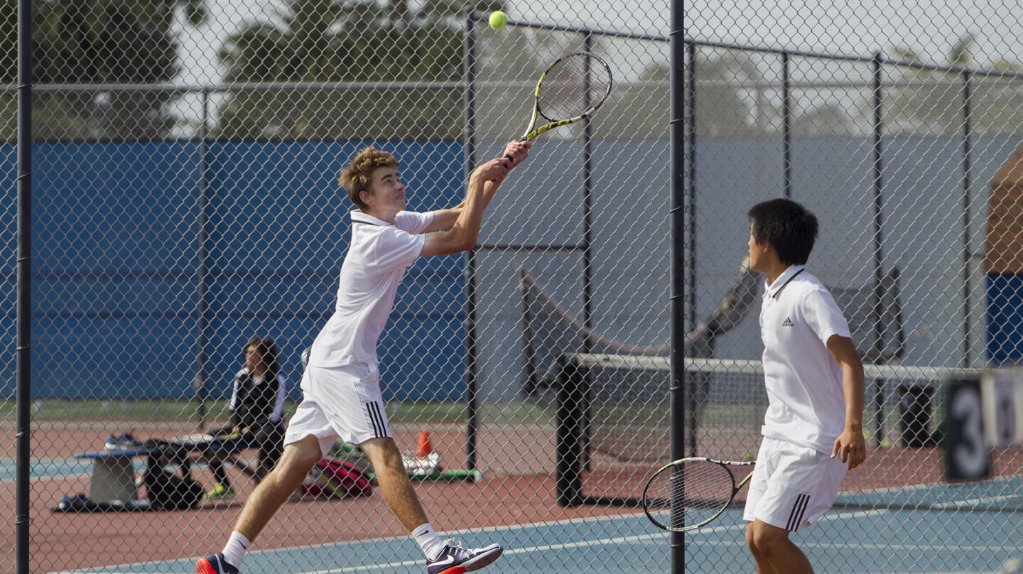 Photo Gallery: Fountain Valley High vs. Yorba Linda boys tennis