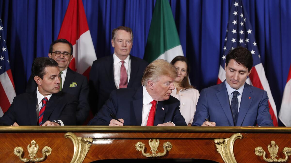 north american free trade agreement signing