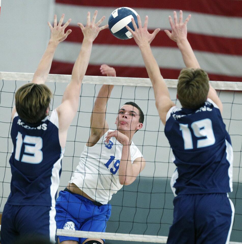 Photo Gallery: Crescenta Valley vs. Burbank in Pacific League boys’ volleyball