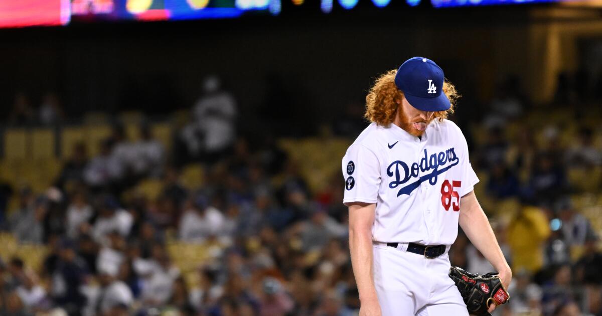 Dustin May impresses in Dodgers' 2-1 loss to Diamondbacks - Los