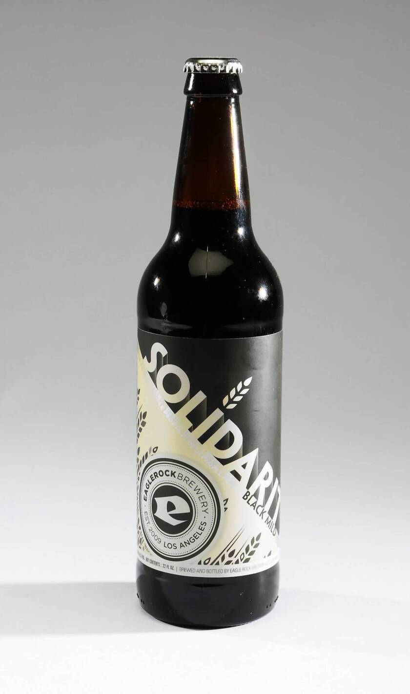 Eagle Rock Brewery’s Solidarity Black Mild Ale.