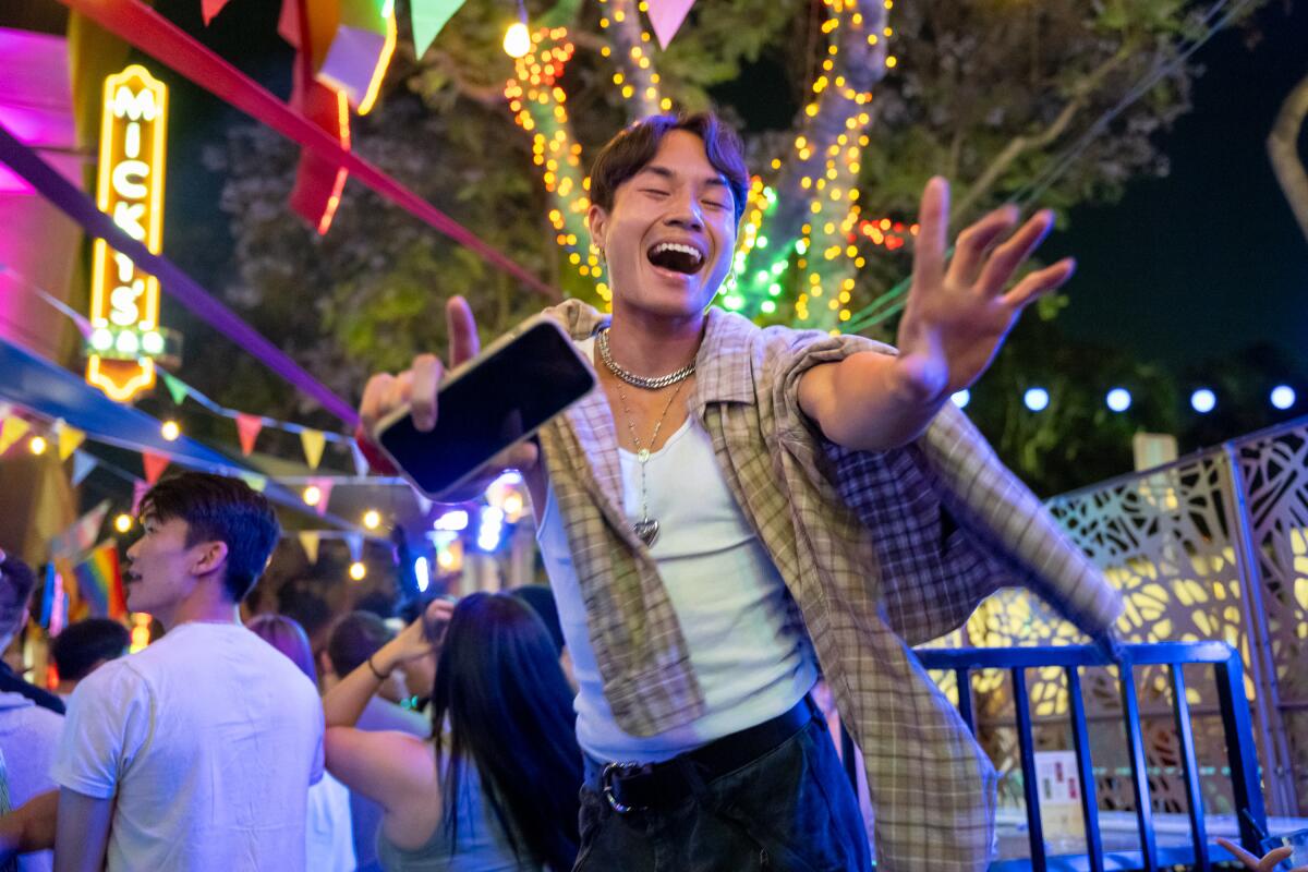 Henry Khong dances at Micky's West Hollywood.