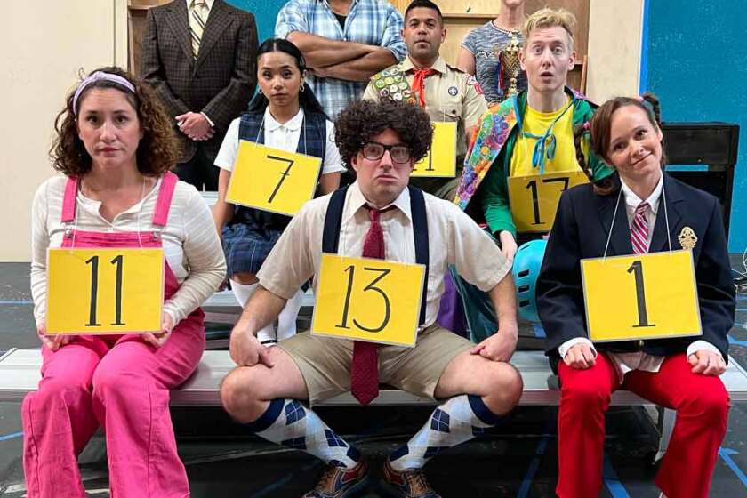 The cast of Lamb's Players Theatre's "The 25th Annual Putnam County Spelling Bee."