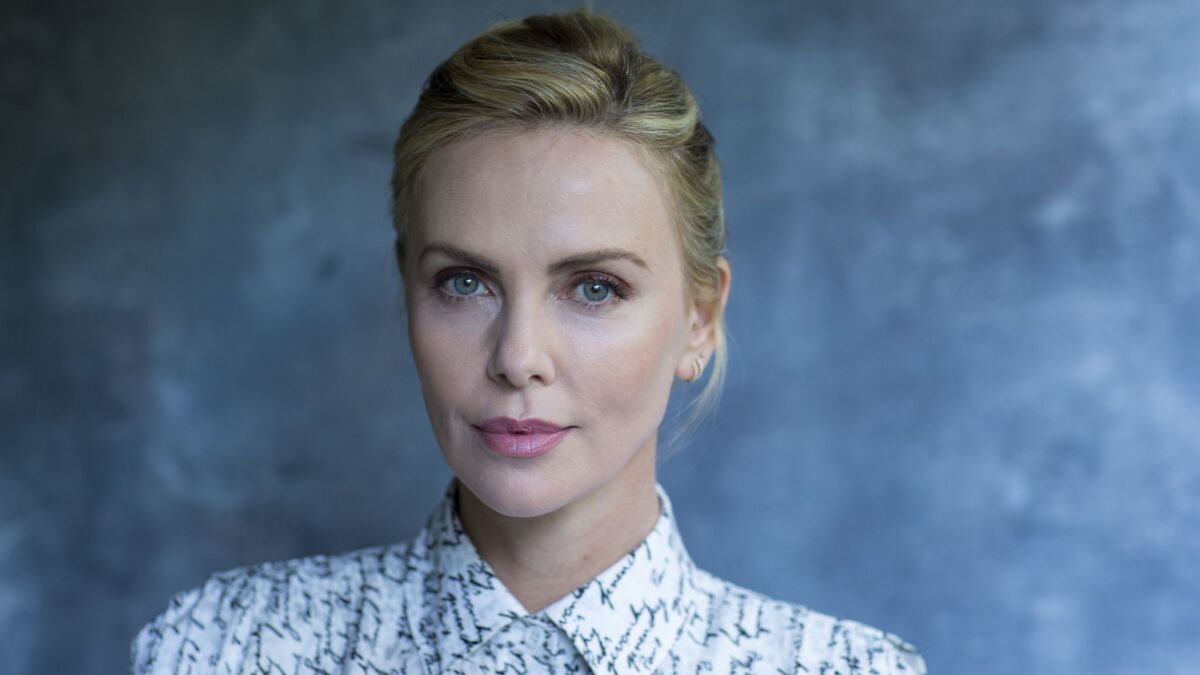Charlize Theron, photographed in April in Los Angeles, will play former Fox News host Megyn Kelly in a movie inspired by the sexual harassment scandal that toppled the cable news network's founder, Roger Ailes.