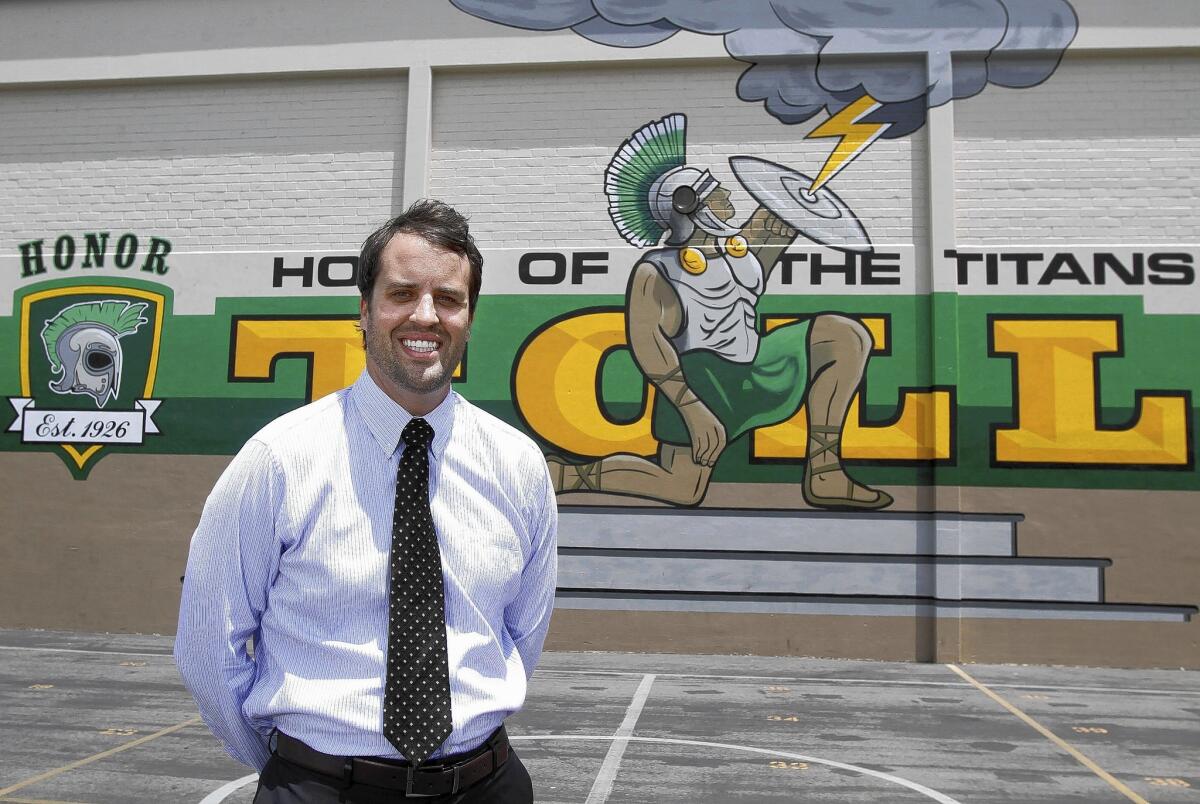Toll Middle School assistant principal Matt Dalton, pictured at the school's campus on Thursday, May 29, 2014, will take over as principal this summer. Dalton also worked as a teacher before his role as assistant principal.