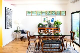 LOS ANGELES, CA - JUNE 03: The dining room inside the 850 square-foot ADU developed by husband and wife architects, Bo Sundius and Hisako Ichiki of Bunch Design, in Los Angeles on Friday, June 3, 2022 in Los Angeles, CA. (Mariah Tauger / Los Angeles Times)