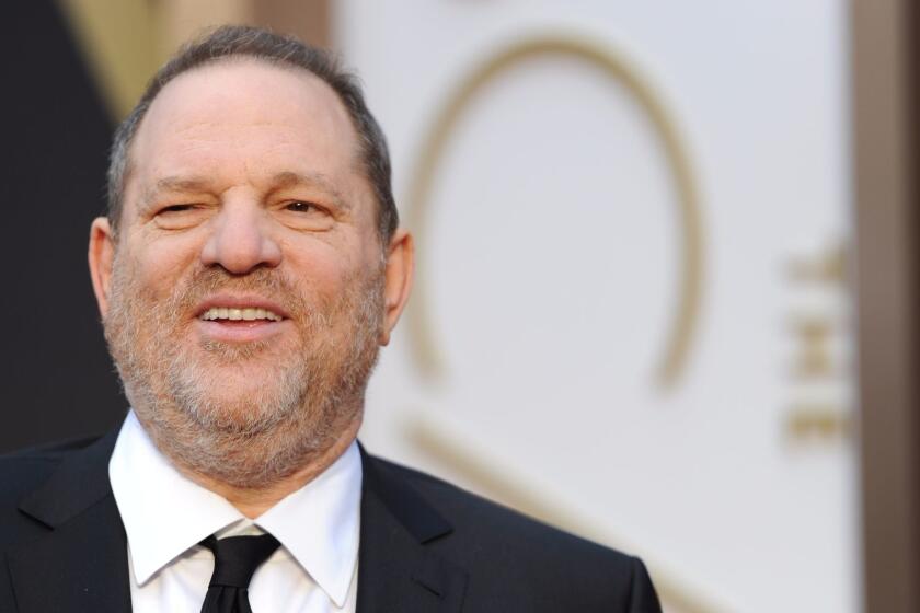 (FILES) This file photo taken on March 2, 2014 shows producer Harvey Weinstein arriving on the red carpet for the 86th Academy Awards in Hollywood, California. The Academy of Motion Picture Arts and Sciences was in emergency session on October 14, 2017 to discuss kicking out Harvey Weinstein amid mounting sexual harassment, assault and rape accusations. An avalanche of claims have surfaced since the publication last week of an explosive New York Times report alleging a history of abusive behavior dating back decades. / AFP PHOTO / ROBYN BECKROBYN BECK/AFP/Getty Images ** OUTS - ELSENT, FPG, CM - OUTS * NM, PH, VA if sourced by CT, LA or MoD **