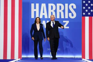 Kamala Harris and her running mate Minnesota Gov. Tim Walz arrive at a campaign rally in Philadelphia.