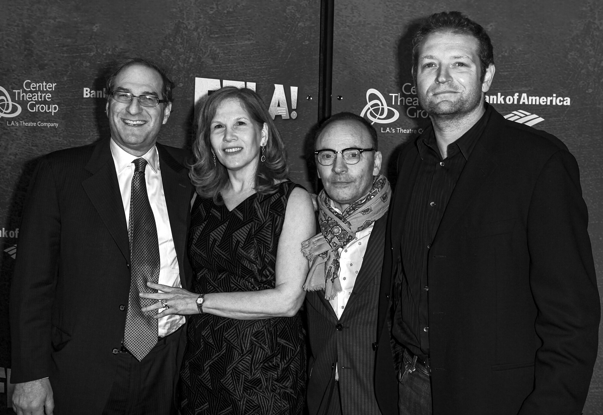 Co-producers of the musical "Fela!," from left: Stephen Hendel, Ruth Hendel, Edward Tyler Nahem and Morgan Margolis in 2011.