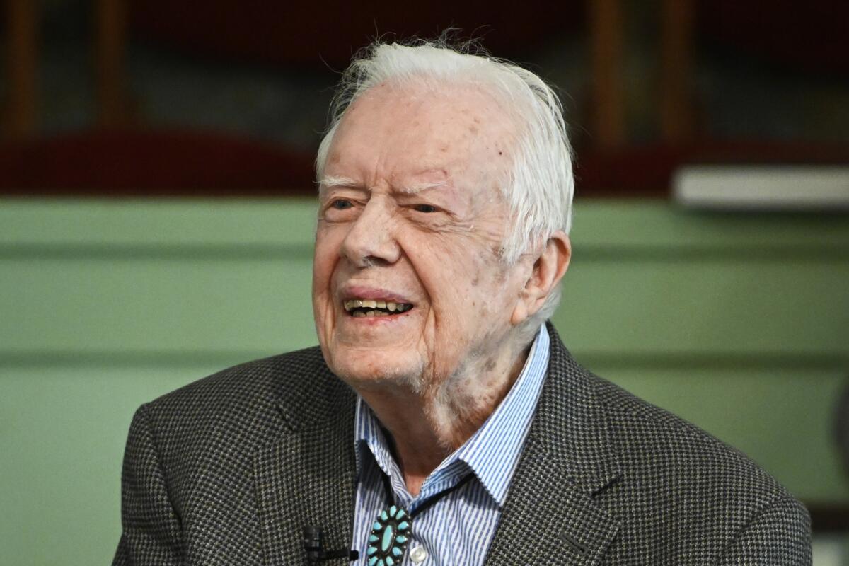 Former President Carter smiling