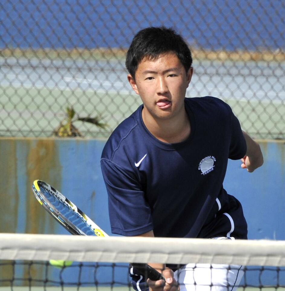 Photo Gallery: Flintridge Prep vs. Maranatha nonleague boys tennis