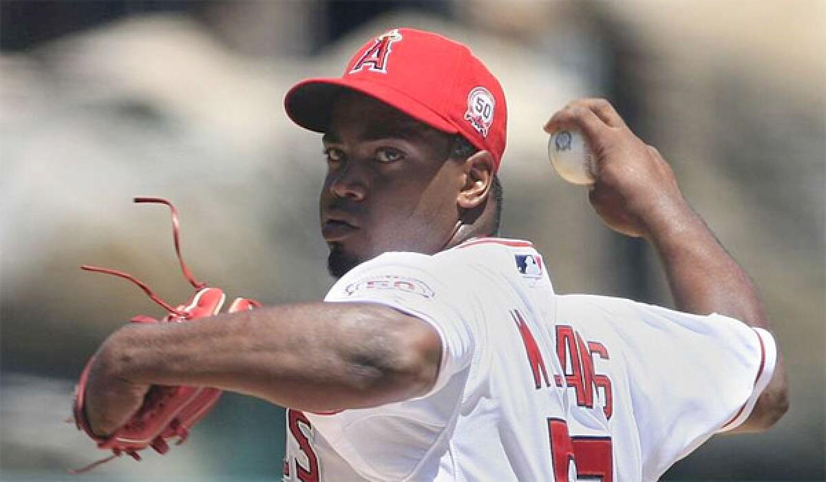 Right-hander Jerome Williams had been with the Angels since the 2011 season.