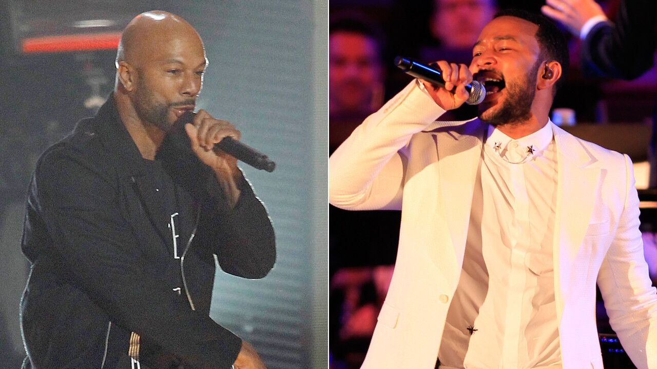 Two-time Grammy winner Common, left, will take the stage with nine-time winner John Legend to perform their Golden Globe-winning song "Glory," from "Selma." Common is also a nominee this year for rap/sung collaboration, while Legend is nominated for pop solo performance and rap song.