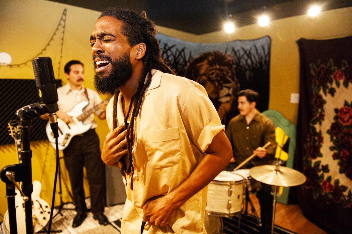 While there are only three official band members, Thee Sacred Souls invites friends to the stage for shows including Ray Castro (guitar), Riley Dunn (keyboard) and Jensine Benitez (background vocals).